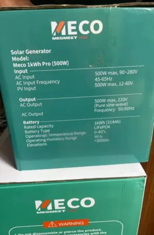 Meco Solar  Generator 1kwh/500w Price in Nigeria Nature Solar Global Limited