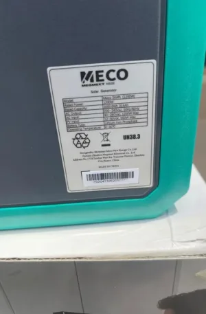 2kwh / 1200w Meco Solar Generator Price in Nigeria Nature Solar Global Limited