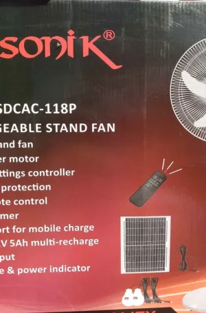 Sonik Solar fan 18inches Price in Nigeria Nature Solar Global Limited