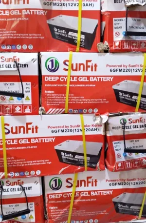 Sunfit dry cell battery 220Ah 48v Price in Nigeria Nature Solar Global Limited
