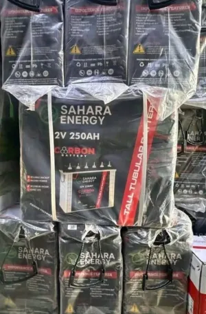 250ah 12v Sahara tubular battery Price in Nigeria Nature Solar Global Limited