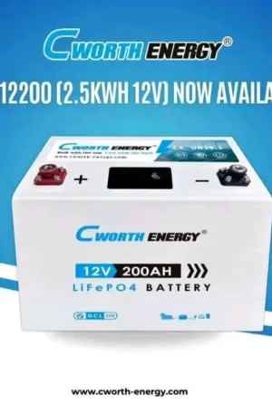 2.5kwh 200a 12v Cworth Lithium Ion Battery Price in Nigeria Nature Solar Global Limited
