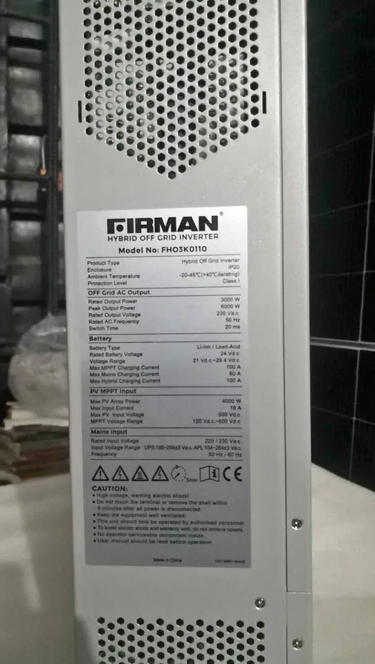 3kva Fireman hybrid inverter Price in Nigeria 3kva Fireman hybrid inverter Price in Nigeria Nature Solar Global Limited