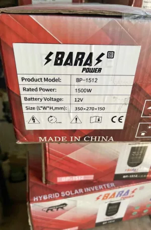 1.5kva 12v BARA POWER HYBRID INVERTER Price in Nigeria Nature Solar Global Limited
