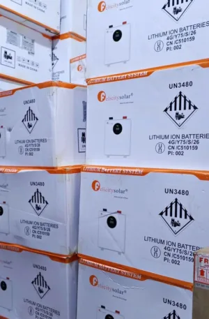 7.5kwh 24v Felicity lithium ion battery Price in Nigeria Nature Solar Global Limited