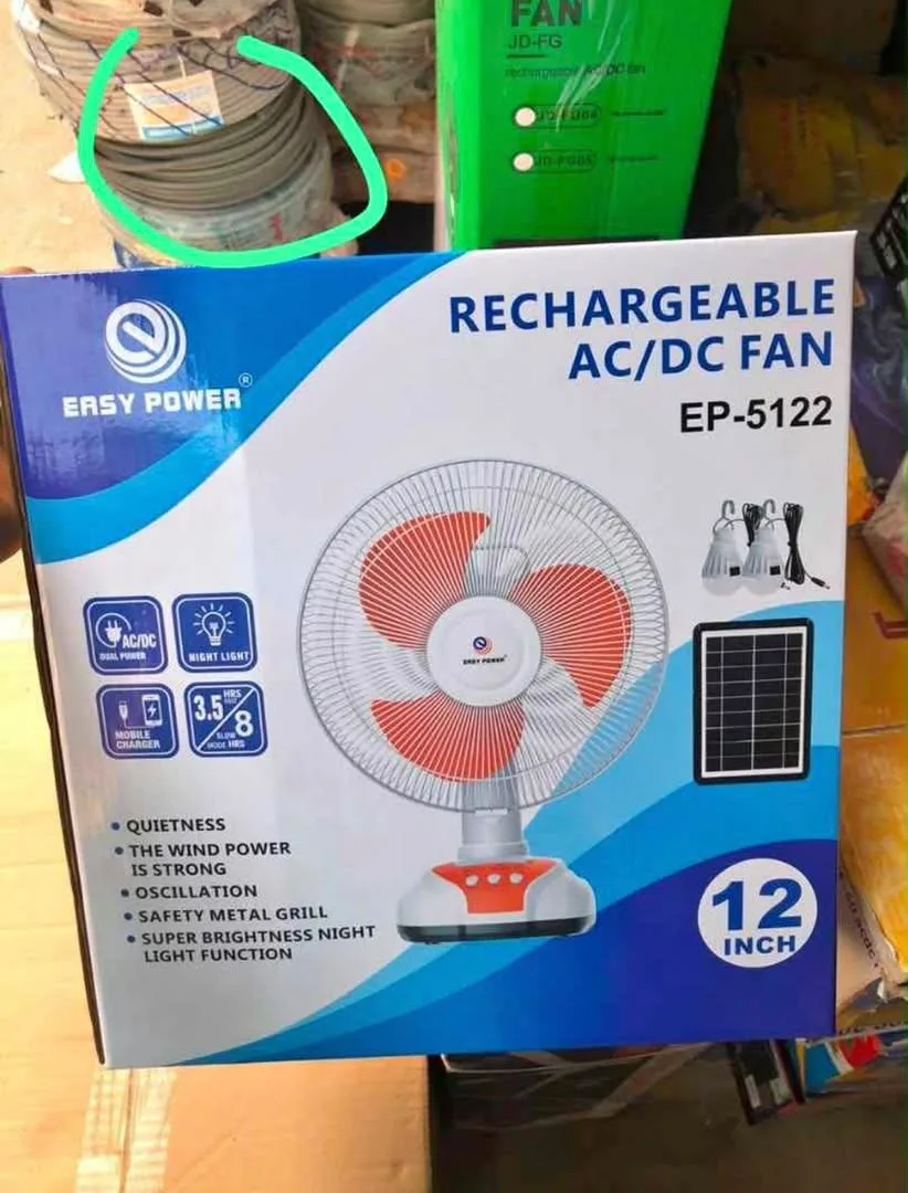 How long does it take to charge a solar fan using solar energy?